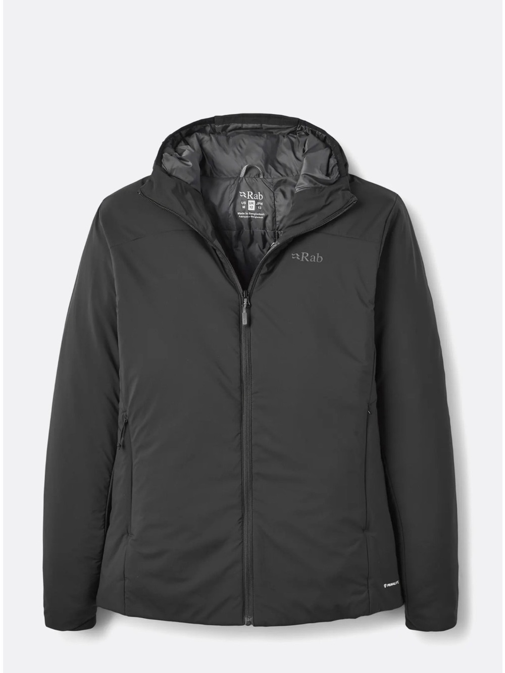 Women's Rab Lightweight Hooded Jacket — Black Small
